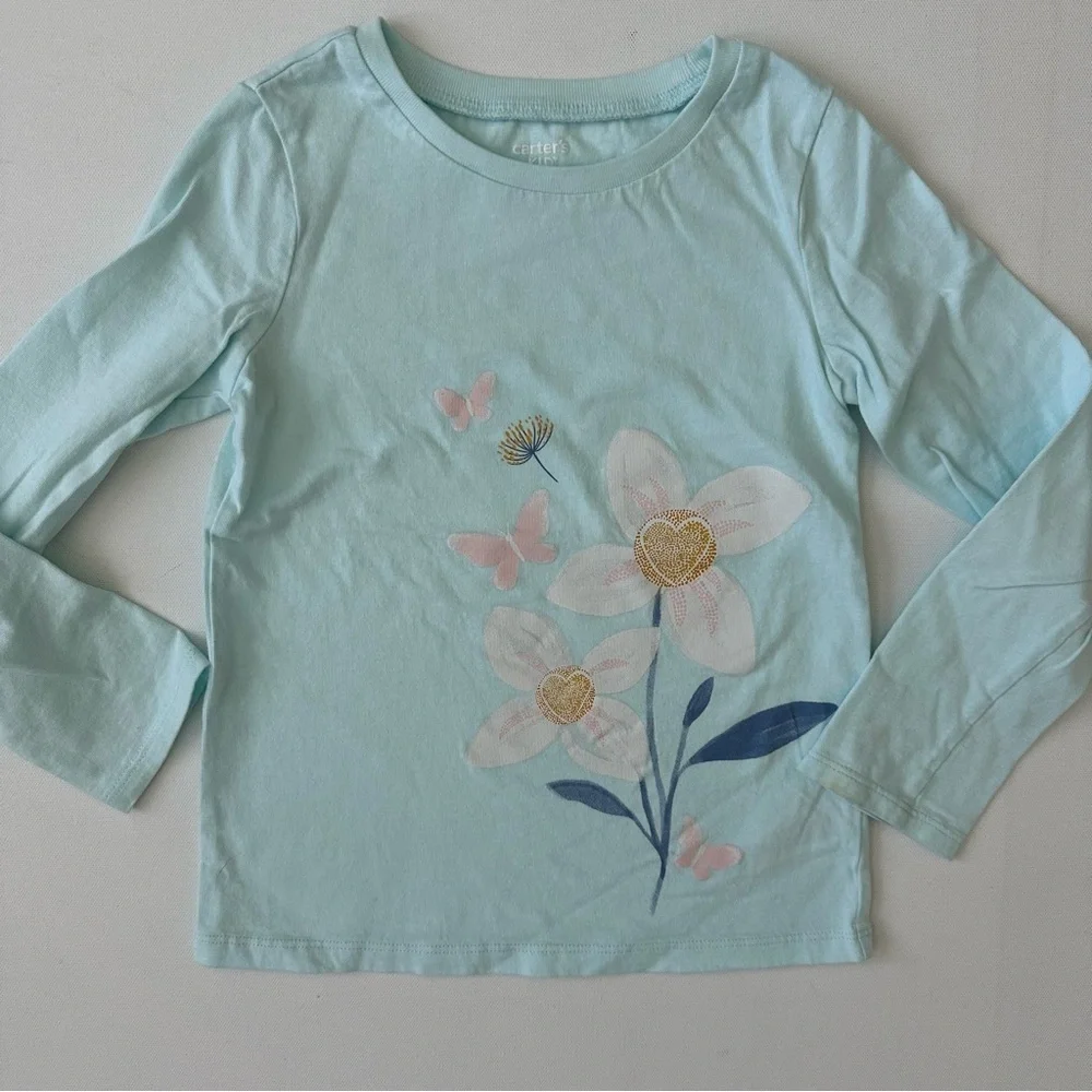 Carter’s Little Girl Long Sleeve Graphic Tee Size 5